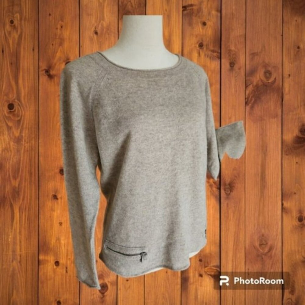 Cashmere Fenn Wright Manson Taupe Sweater size Large EUC - Picture 2 of 9